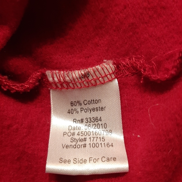 Currants Red Sweatshirt Size Large - Picture 7 of 12